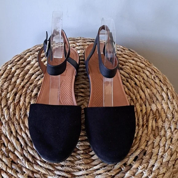 Fitflop Womens Cova Casual Closed Toe Black Suede Slingback Low Sandals S-7.5 - Picture 4 of 9